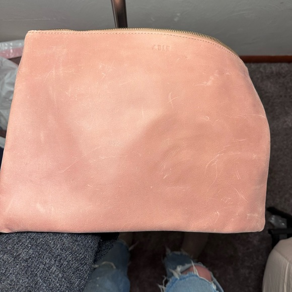 Able Dusty Pink Leather Pouch - Picture 10 of 15